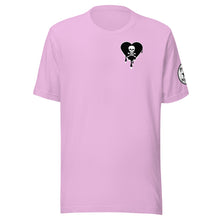 Load image into Gallery viewer, Skull Black Heart Drips Chest Unisex t-shirt
