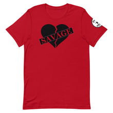 Load image into Gallery viewer, Broken Heart Savage Black Unisex t-shirt
