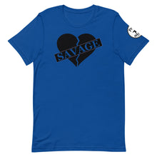 Load image into Gallery viewer, Broken Heart Savage Black Unisex t-shirt
