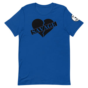 Broken Heart Savage Black Unisex t-shirt