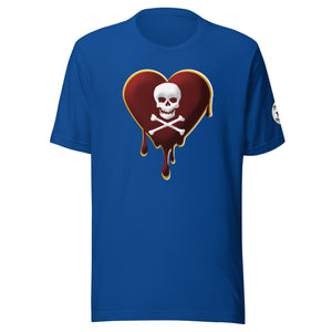 Skull Heart Drips M&G Unisex t-shirt