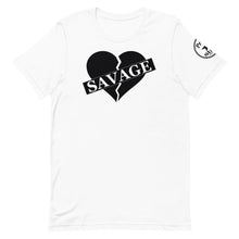 Load image into Gallery viewer, Broken Heart Savage Black Unisex t-shirt
