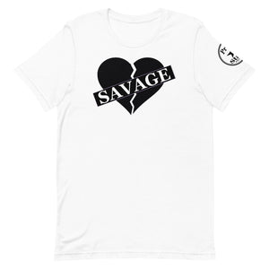 Broken Heart Savage Black Unisex t-shirt