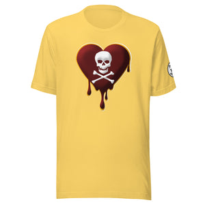 Skull Heart Drips M&G Unisex t-shirt