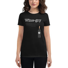 Load image into Gallery viewer, Wine-gry BL Women&#39;s short sleeve t-shirt
