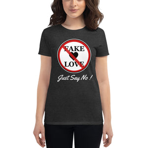 Fake Love JSN Women's short sleeve t-shirt