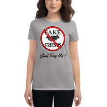 Load image into Gallery viewer, Fake Friends JSN BL Women&#39;s short sleeve t-shirt
