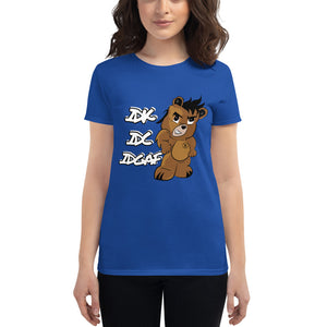 IDK IDC IDGAF Women's short sleeve t-shirt