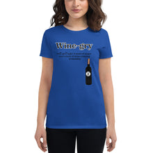 Load image into Gallery viewer, Wine-gry BL Women&#39;s short sleeve t-shirt
