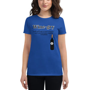 Wine-gry BL Women's short sleeve t-shirt