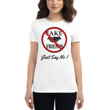 Load image into Gallery viewer, Fake Friends JSN BL Women&#39;s short sleeve t-shirt

