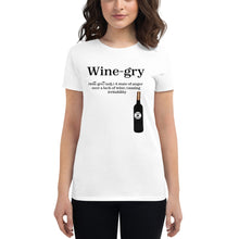 Load image into Gallery viewer, Wine-gry BL Women&#39;s short sleeve t-shirt
