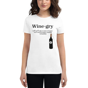 Wine-gry BL Women's short sleeve t-shirt